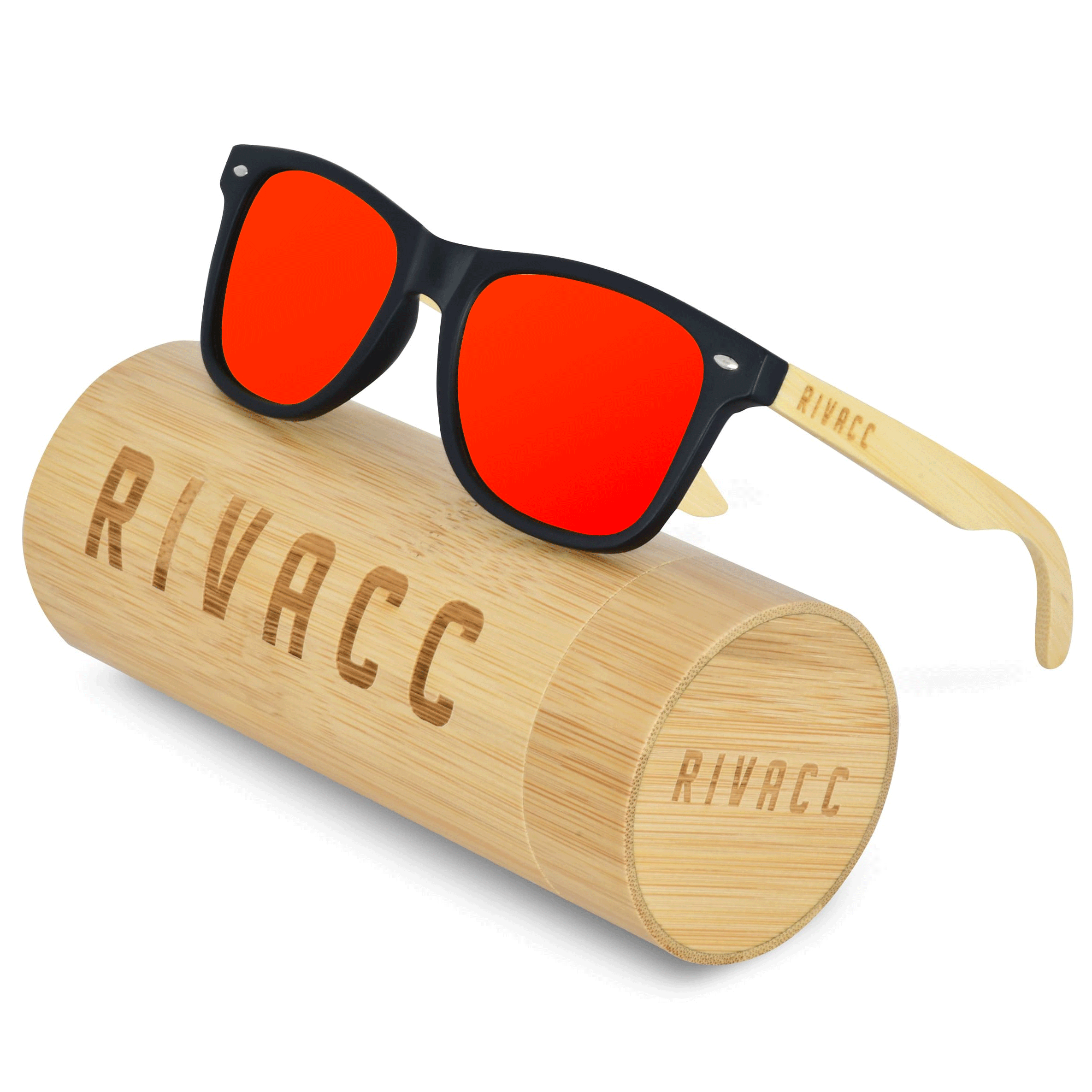 Lentes de Sol Rivacc Diseño New York - Red Mirror color Rojo Unisex