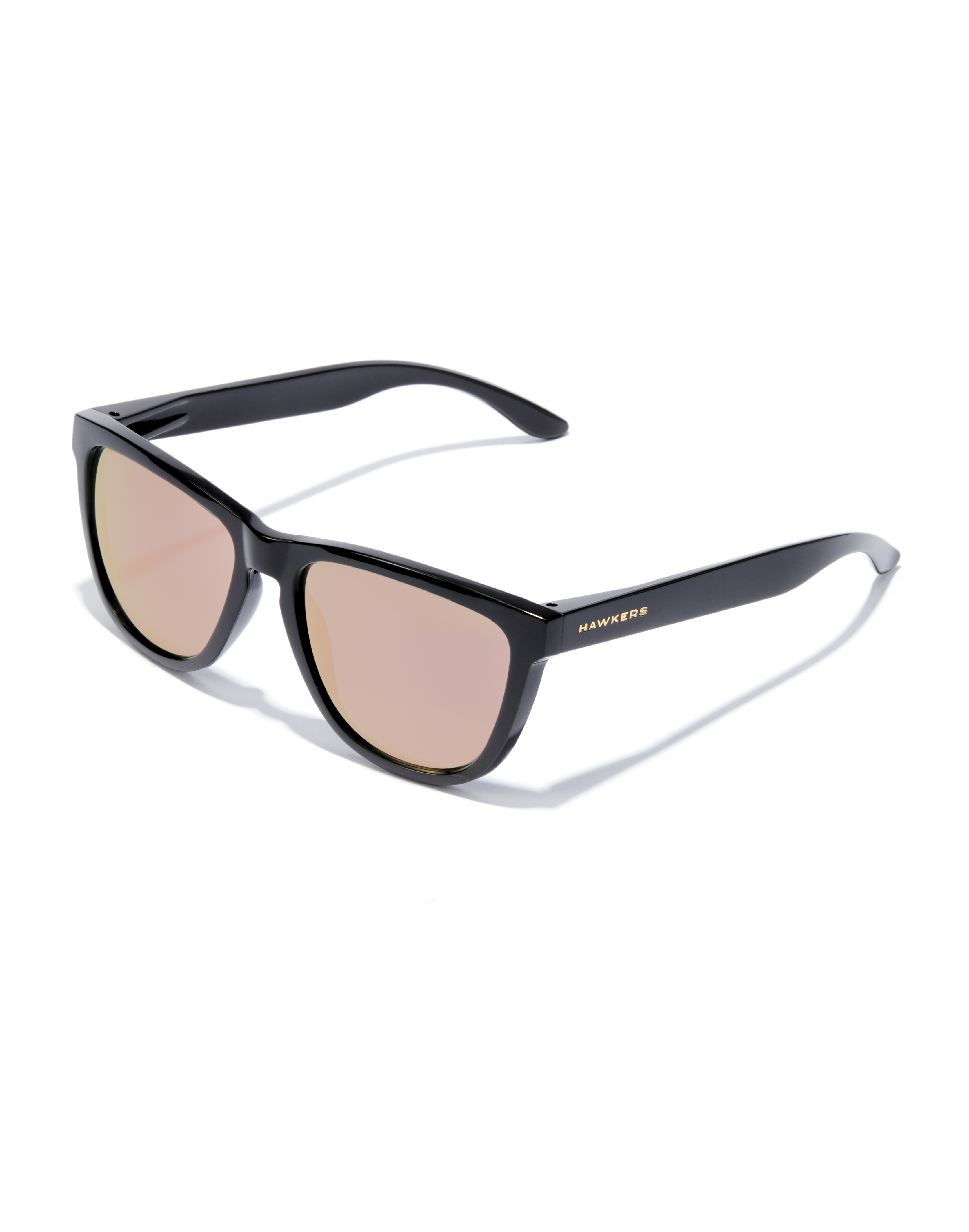 Lentes Hawkers - One Raw Polarized Black Rosegold Unisex Uv400