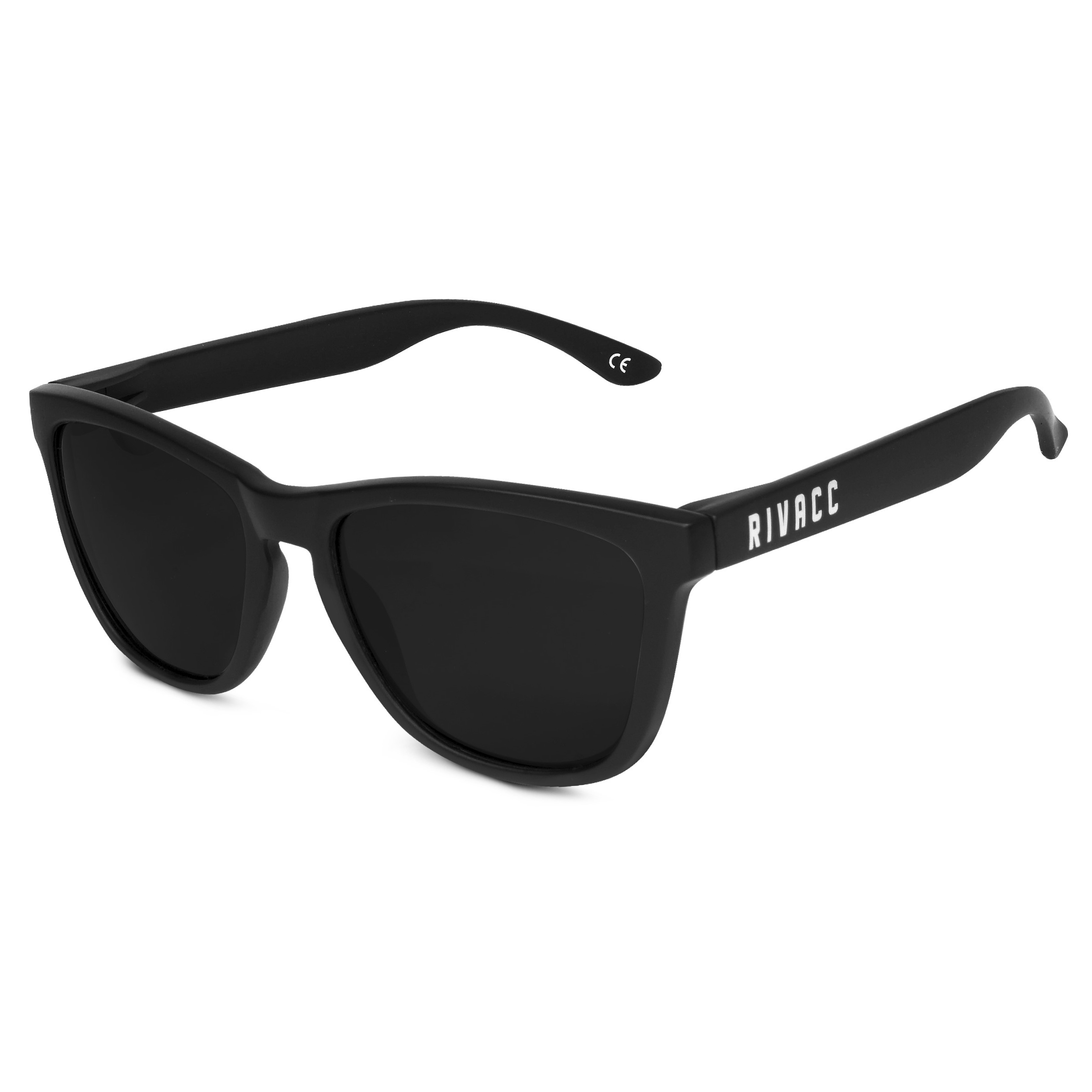 Lentes de Sol Rivacc Diseño Paris - Black Carbon color Negro Unisex