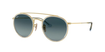 Foto 2 | Lentes De Sol Round Double Bridge color Azul Rayban