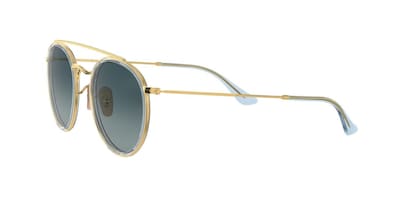 Foto 3 | Lentes De Sol Round Double Bridge color Azul Rayban