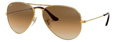 Foto 1 | Lentes de Sol Aviator Classic Dorado Brown Ray-ban color Marrón