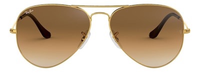 Foto 2 | Lentes de Sol Aviator Classic Dorado Brown Ray-ban color Marrón