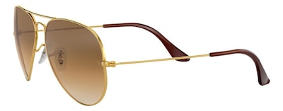 Foto 3 | Lentes de Sol Aviator Classic Dorado Brown Ray-ban color Marrón
