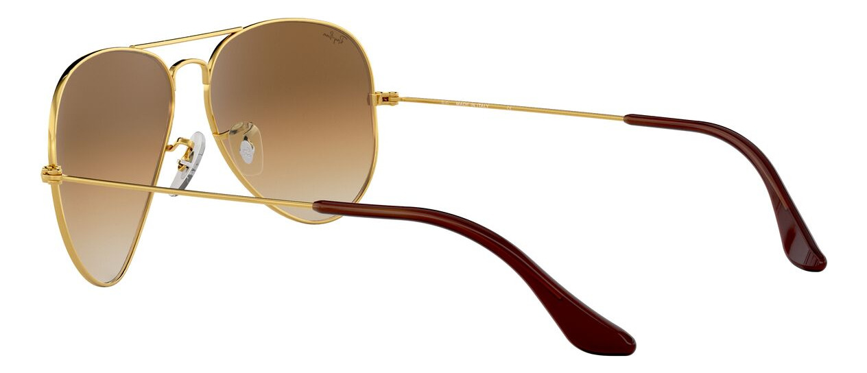 Foto 6 pulgar | Lentes de Sol Aviator Classic Dorado Brown Ray-ban color Marrón