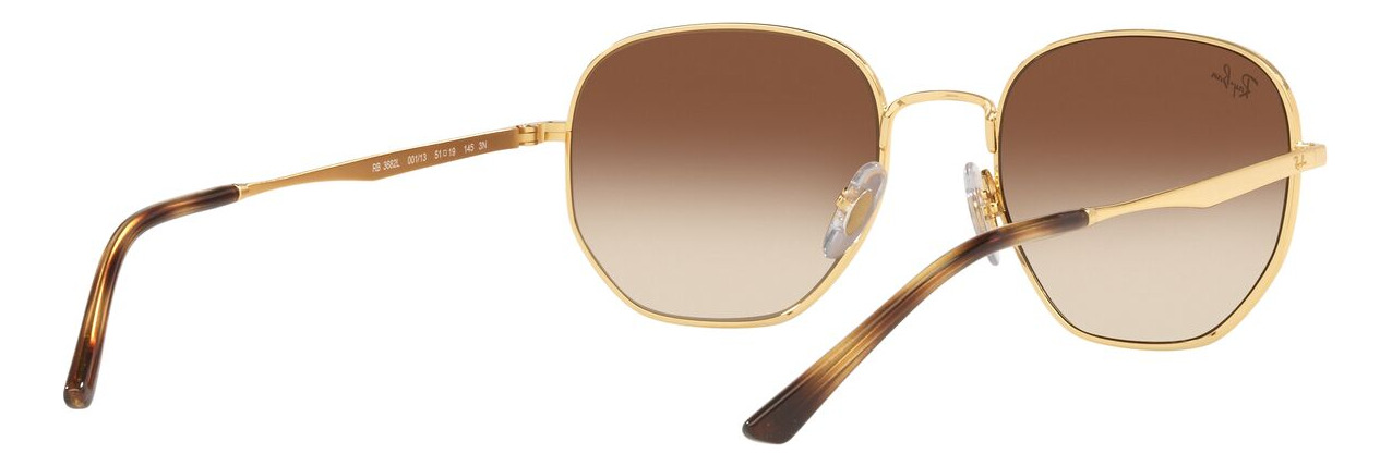 Foto 9 pulgar | Lentes De Sol Dorado Ray-ban