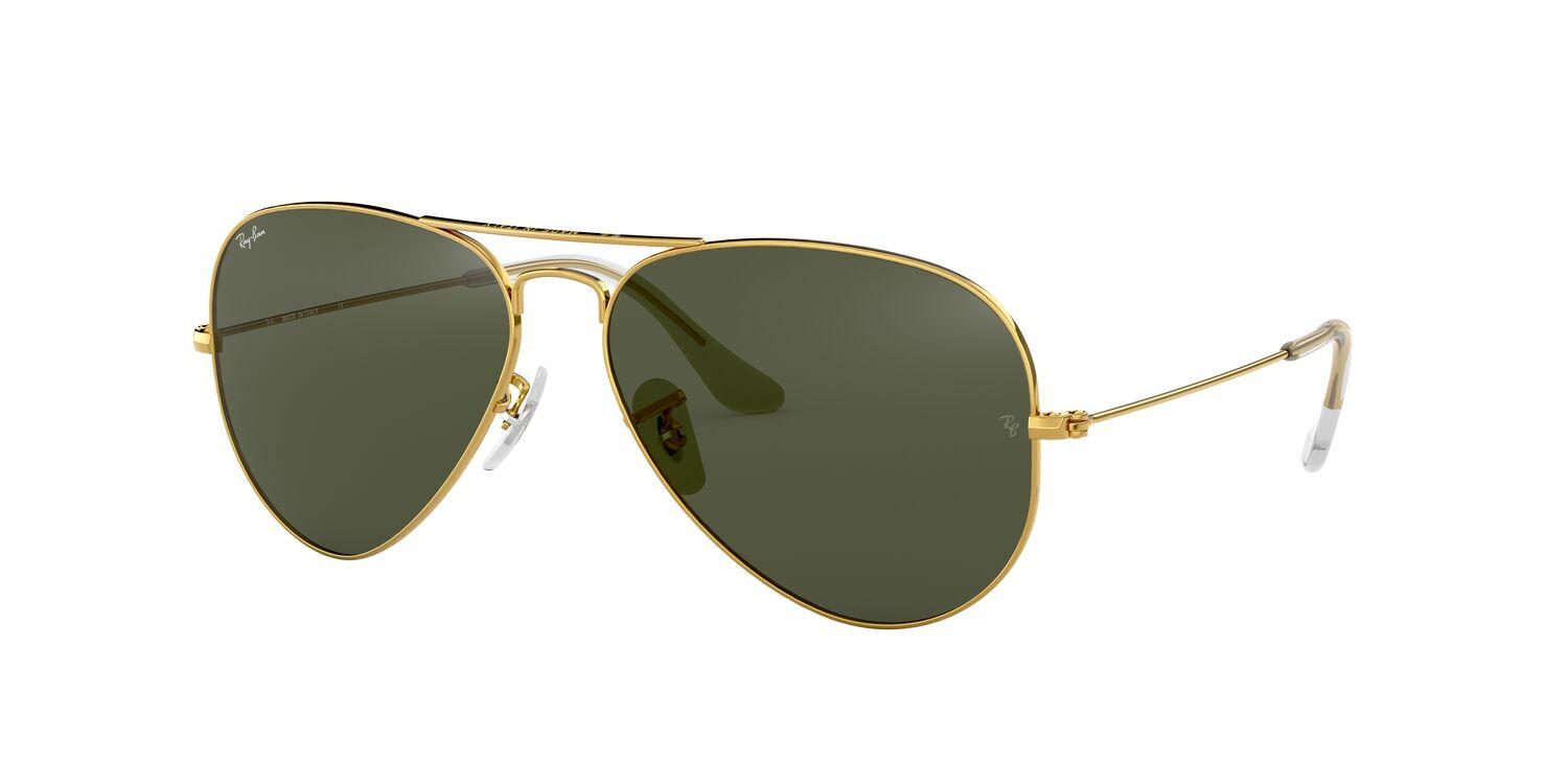 Foto 3 pulgar | Lentes de Sol Aviator Classic Ray-Ban Dorado