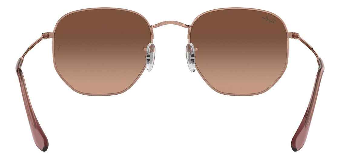 Foto 8 pulgar | Lentes De Sol Hexagonal Bronce Degradados Ray-Ban