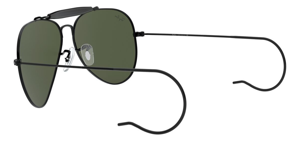 Foto 6 pulgar | Lentes De Sol Outdoorsman I Negro Ray-ban