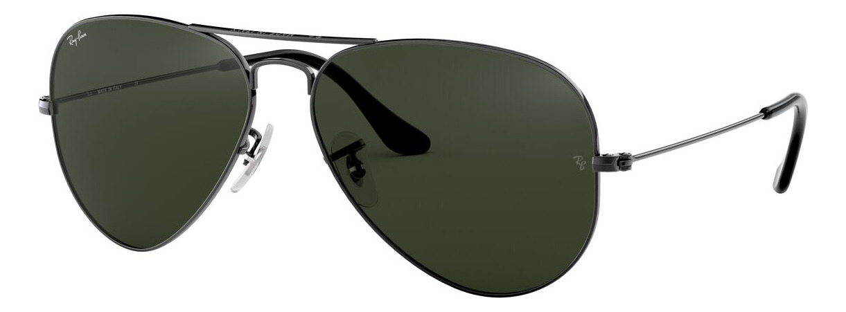 Foto 2 pulgar | Lentes De Sol Aviator Plateado Gris Ray-ban