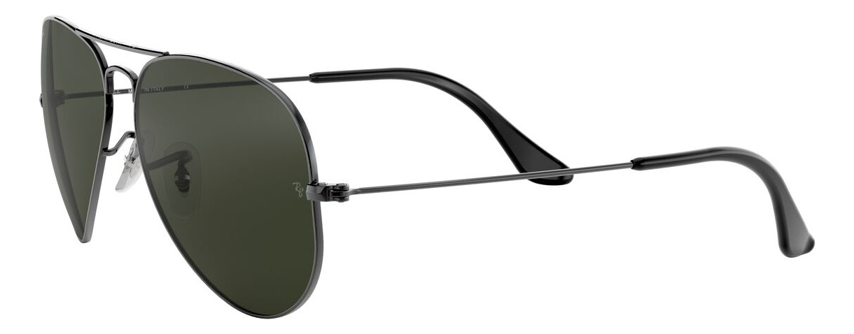 Foto 4 pulgar | Lentes De Sol Aviator Plateado Gris Ray-ban