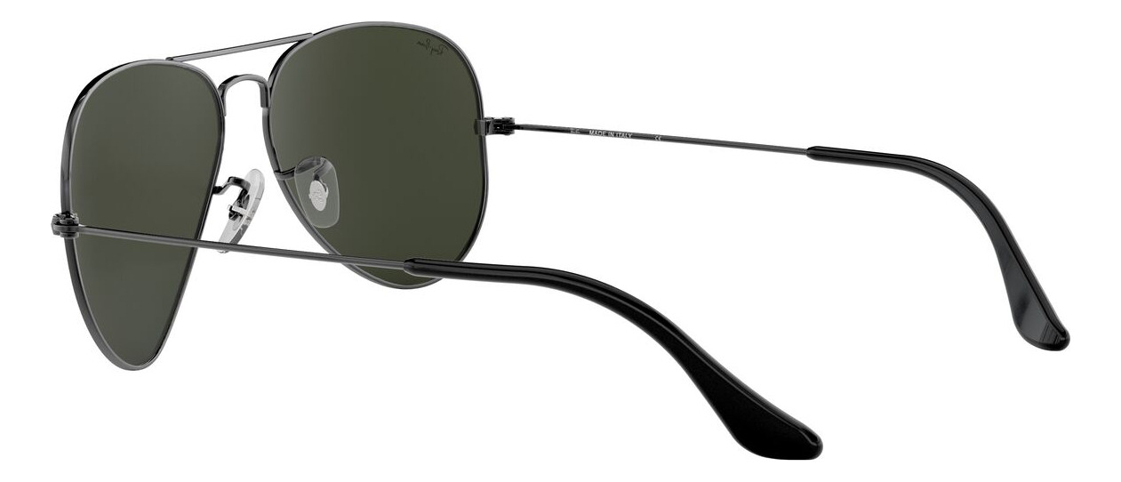 Foto 6 pulgar | Lentes De Sol Aviator Plateado Gris Ray-ban