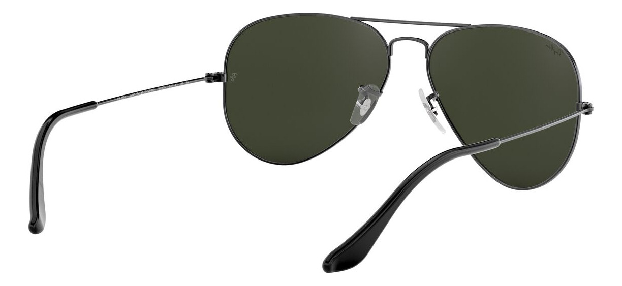 Foto 8 | Lentes De Sol Aviator Plateado Gris Ray-ban