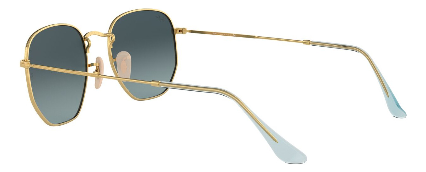 Foto 6 pulgar | Lentes De Sol Hexagonal Dorado Ray-ban