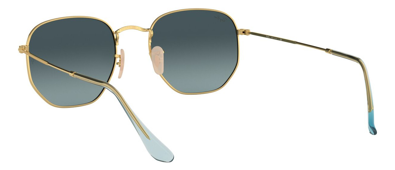 Foto 7 pulgar | Lentes De Sol Hexagonal Dorado Ray-ban