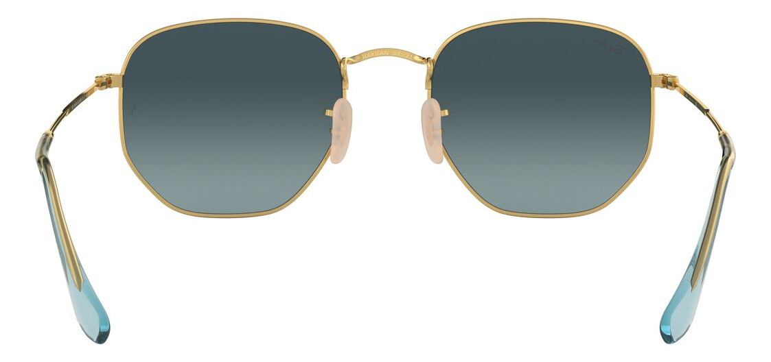 Foto 8 pulgar | Lentes De Sol Hexagonal Dorado Ray-ban