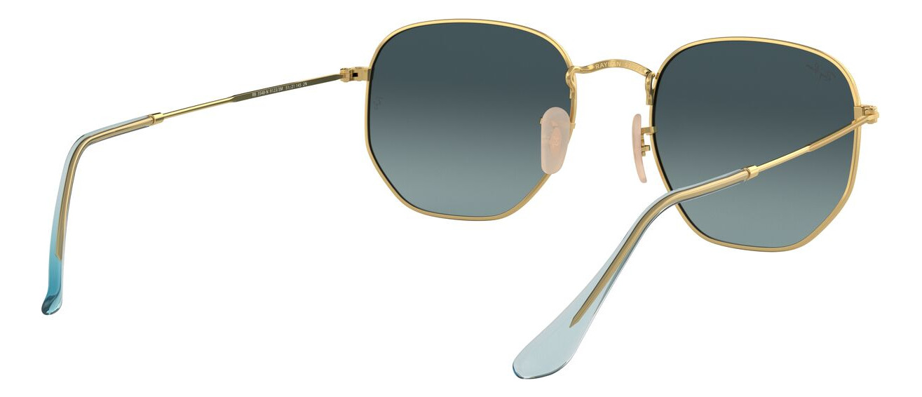 Foto 8 | Lentes De Sol Hexagonal Dorado Ray-ban
