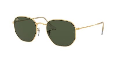 Foto 2 | Lentes De Sol Hexagonal Dorado Ray-ban