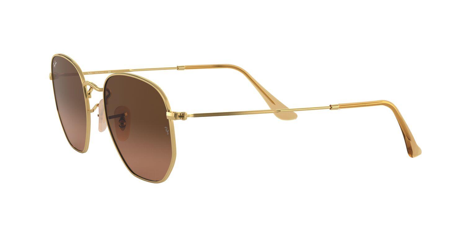 Foto 3 | Lentes De Sol Hexagonal Dorado Ray-ban