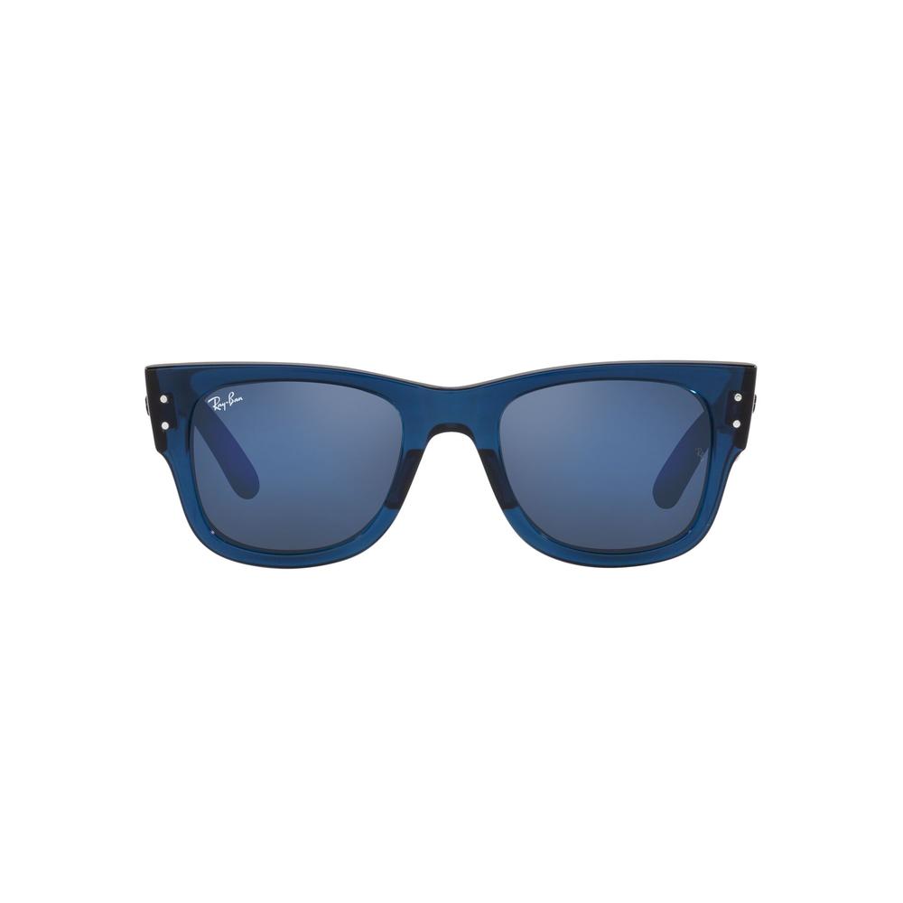 Lentes de Sol Ray-Ban RB0840S color Azul Mega Wayfarer Grey Mirror