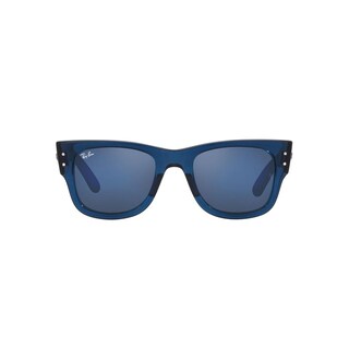 Foto 1 | Lentes de Sol Ray-Ban RB0840S color Azul Mega Wayfarer Grey Mirror