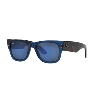 Foto 2 | Lentes de Sol Ray-Ban RB0840S color Azul Mega Wayfarer Grey Mirror
