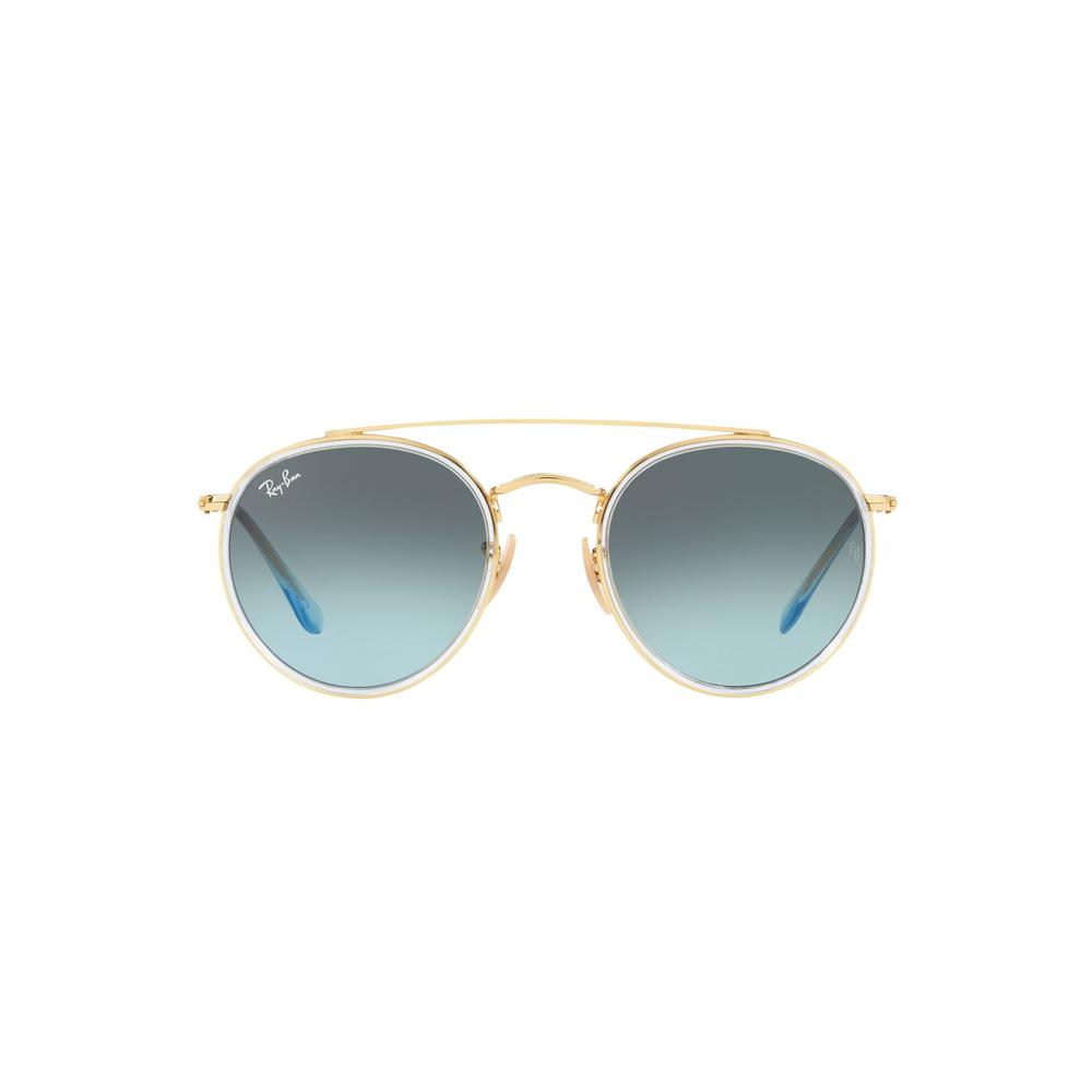 Lentes de Sol Ray-Ban Round Double Bridge color Azul