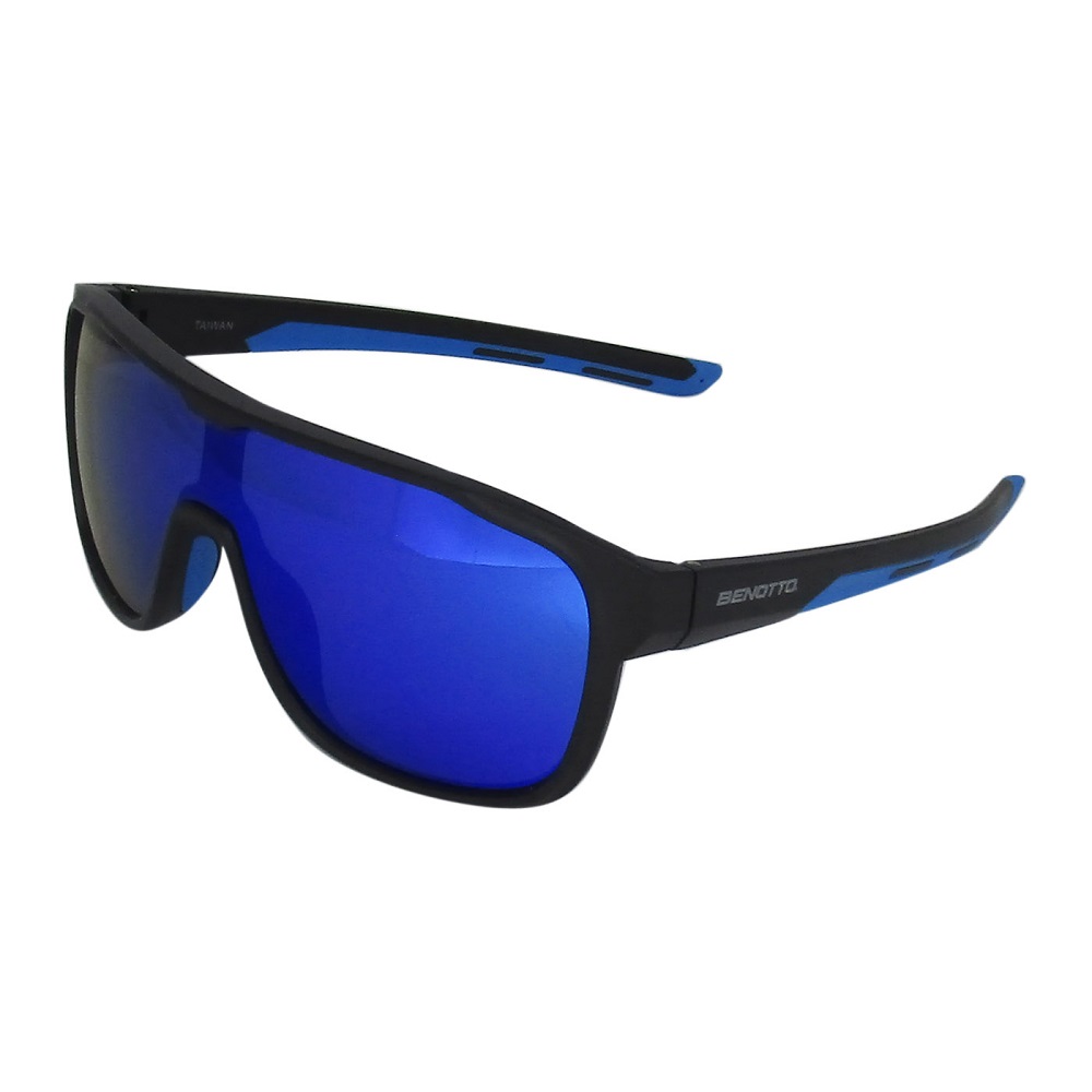 Lentes Benotto Negros Mica Azul Se-20515 Cómodos y Ligeros