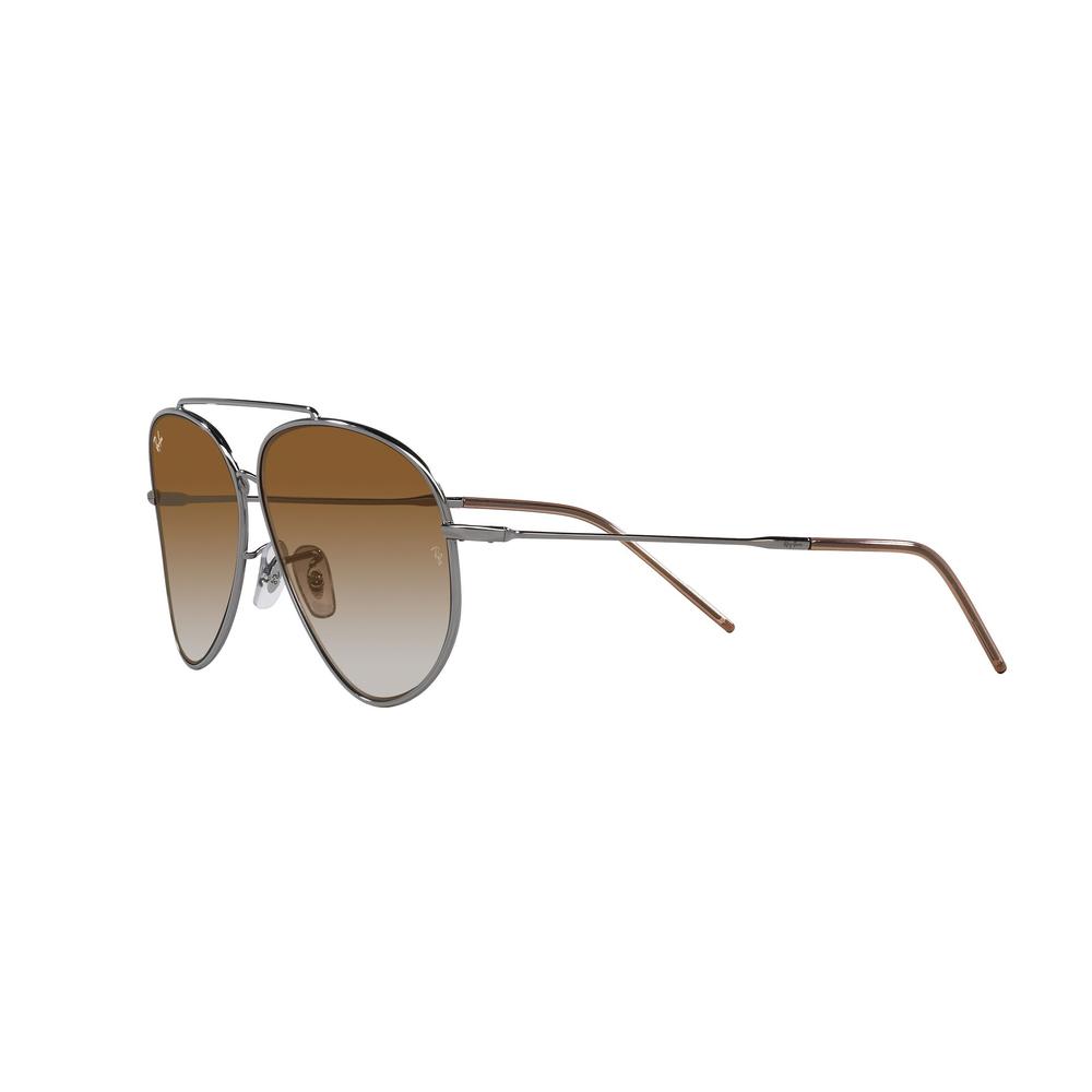 Foto 4 pulgar | Lentes De Sol Aviator Reverse Marrón Ray-ban