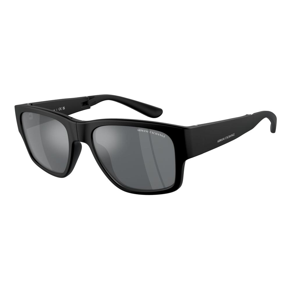 Foto 2 pulgar | Lentes de Sol Armani Exchange Ax4141su Gris Claro y Negro Espejado