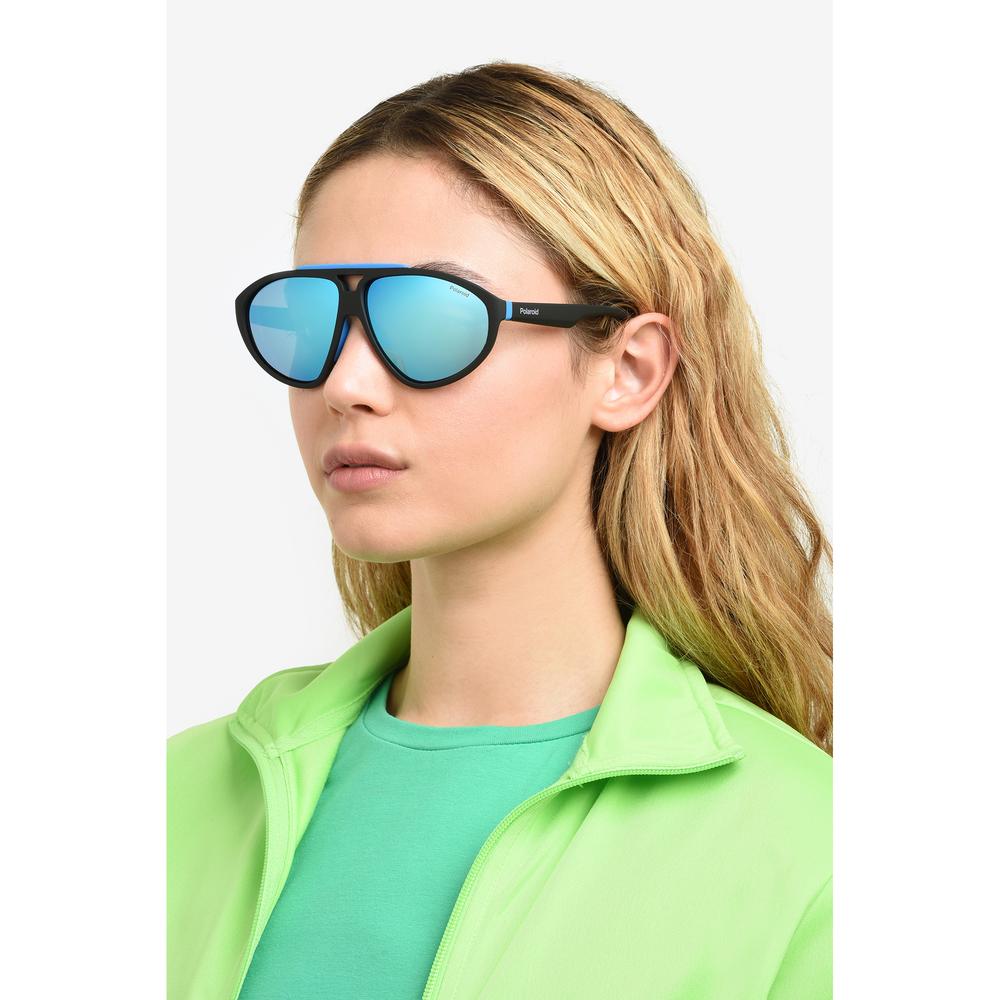 Foto 8 pulgar | Lentes De Sol Polaroid Unisex Pld 2151/s Negro