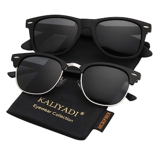 Foto 1 | Lentes de Sol Kaliyadi Negros 2 Piezas Unisex-Venta Internacional
