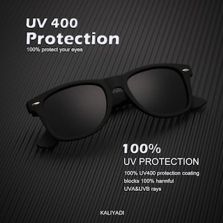 Foto 2 | Lentes de Sol Kaliyadi Negros 2 Piezas Unisex-Venta Internacional