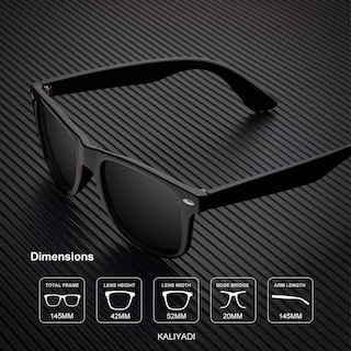 Foto 3 | Lentes de Sol Kaliyadi Negros 2 Piezas Unisex-Venta Internacional