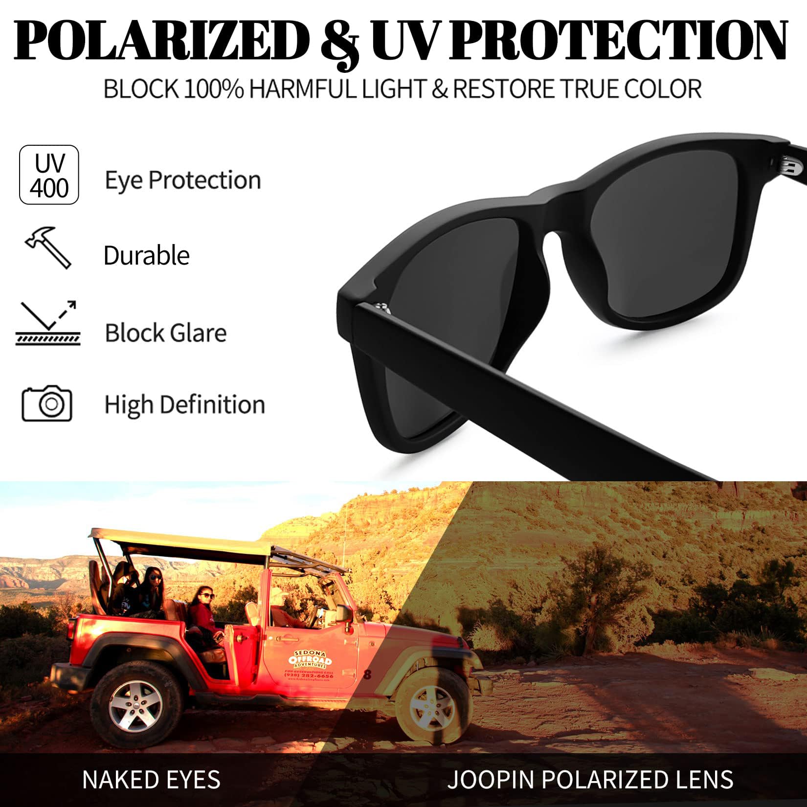 Foto 4 pulgar | Lentes de Sol Joopin 2 Piezas Unisex-Venta Internacional