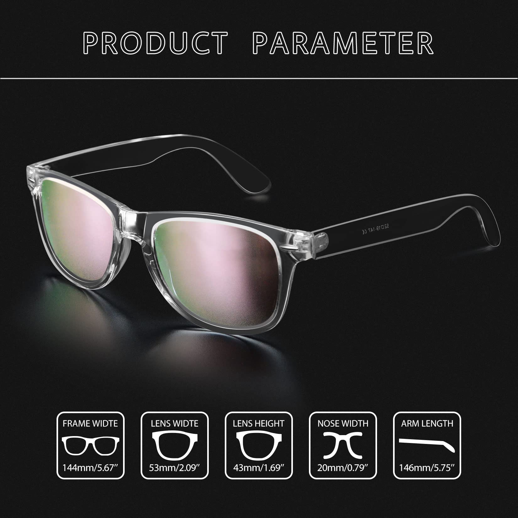 Foto 5 pulgar | Lentes de Sol Joopin 2 Piezas Unisex-Venta Internacional