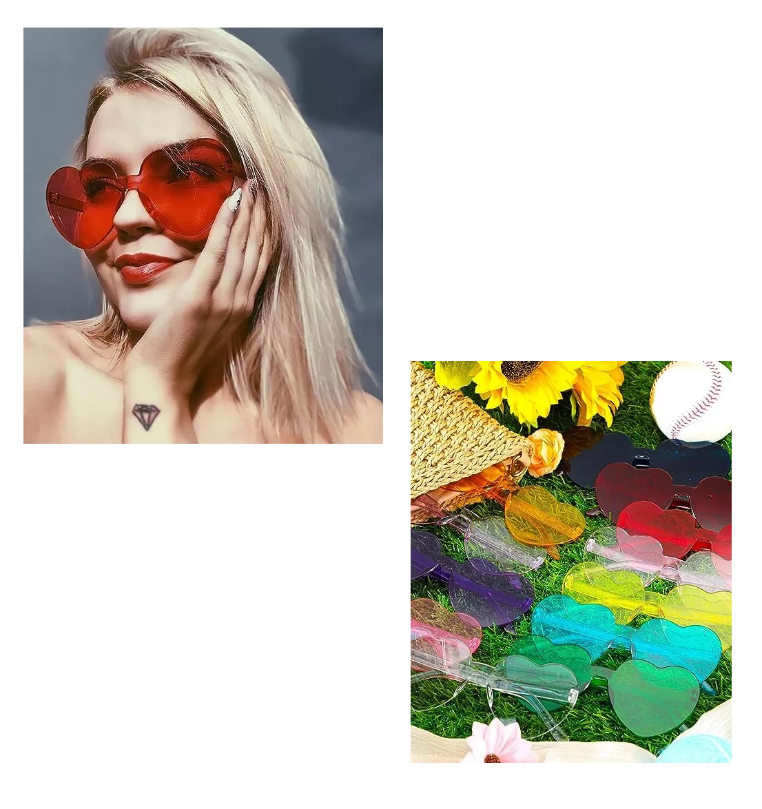 Foto 6 pulgar | Lentes De Sol Corazón Accesorios Para Mujer 12 Pcs Colores