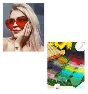 Foto 5 | Lentes De Sol Corazón Accesorios Para Mujer 12 Pcs Colores
