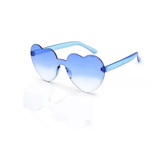 Foto 2 | Gafas De Sol De Corazón Accesorios Lentes 10 Pares Color Celeste Azul