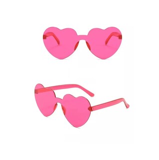 Foto 2 | Gafas De Sol De Corazón Accesorios Lentes 10 Pares Color Rosa Chicle