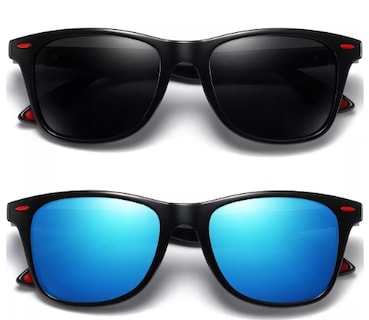 Foto 2 | (2 Unidades) Lentes De Sol Polarizadas Wünd Unisex Color De La Lente Black/blue 2 Pack Color Del Armazón Negro