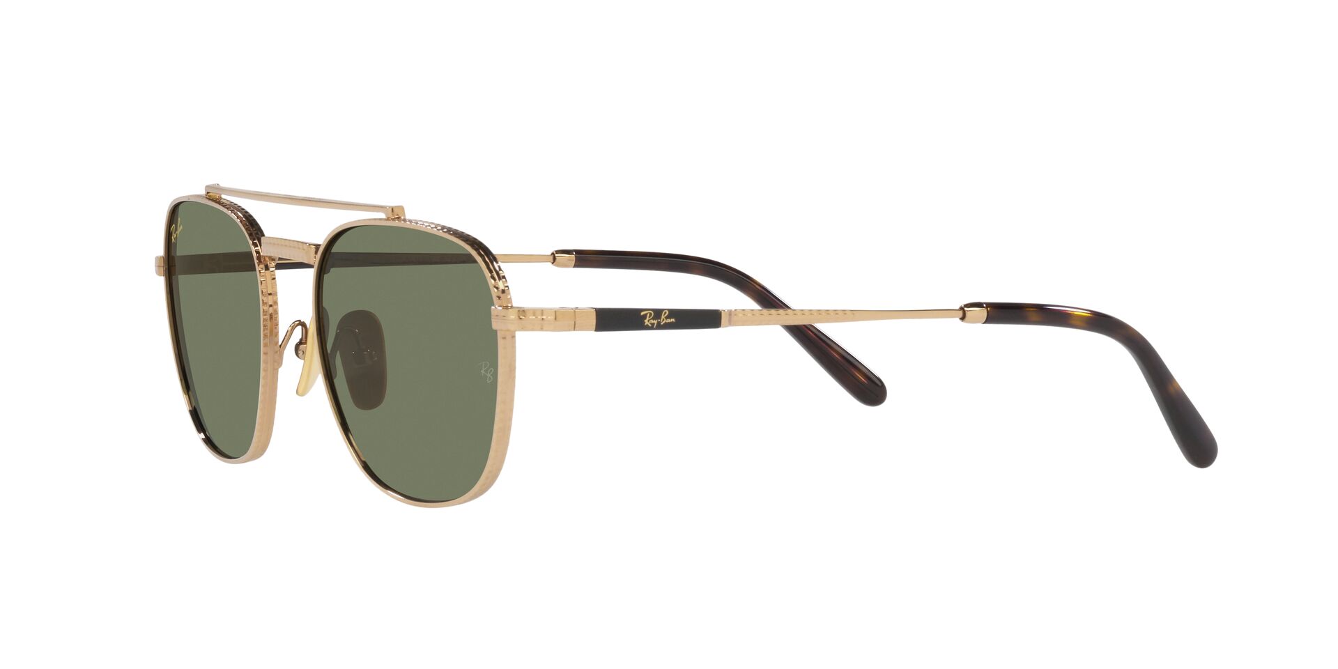 Foto 4 pulgar | Lente de Sol Ray-Ban Rb8258 Frank II Titanium