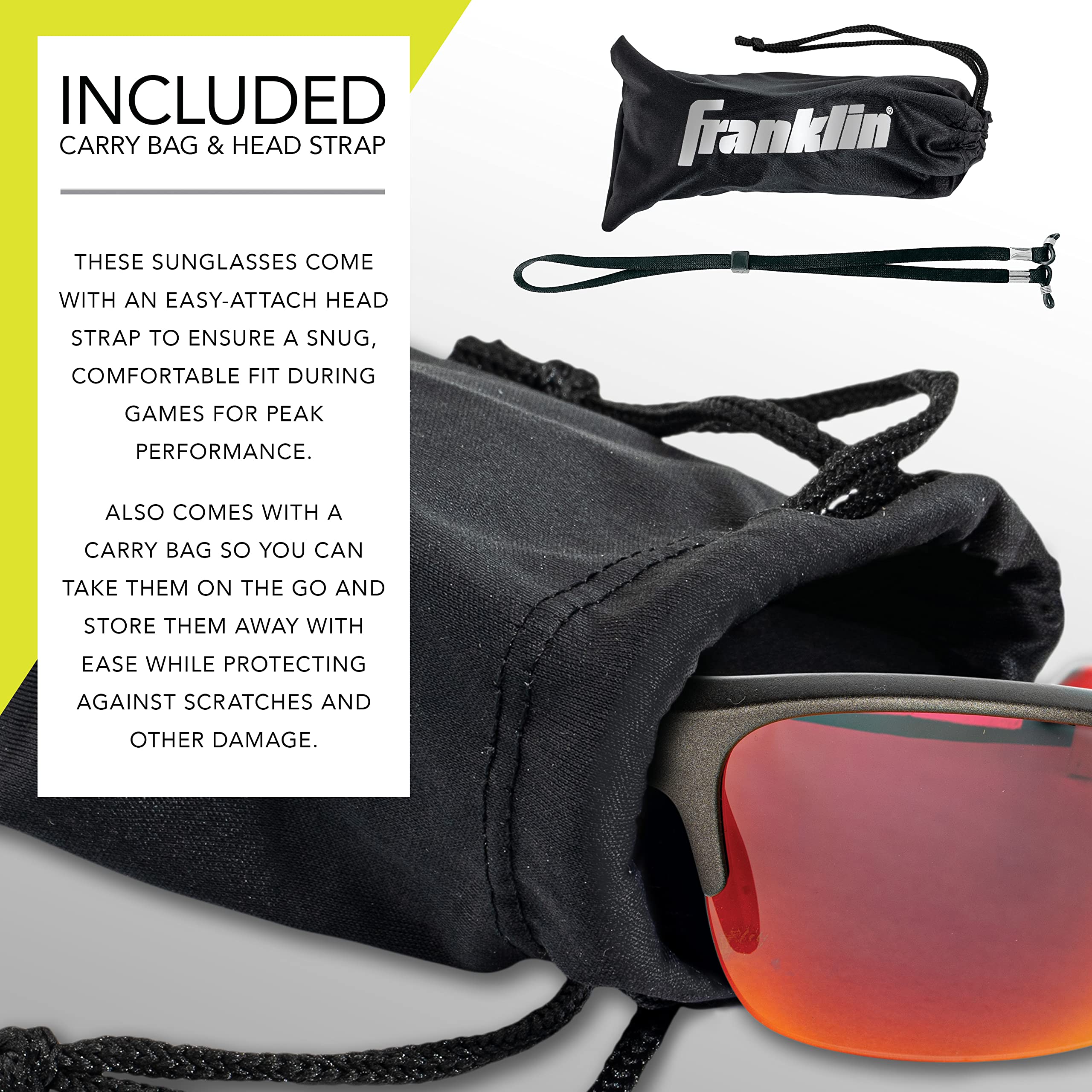 Foto 6 pulgar | Gafas De Sol Pickleball Franklin Sports All Sport Uv Red - Venta Internacional.