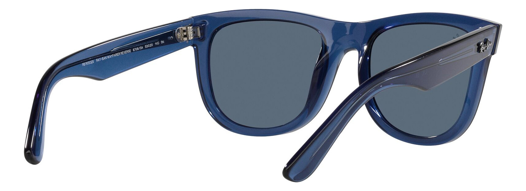 Foto 9 pulgar | Lentes De Sol Wayfarer Reverse Azul Ray-ban