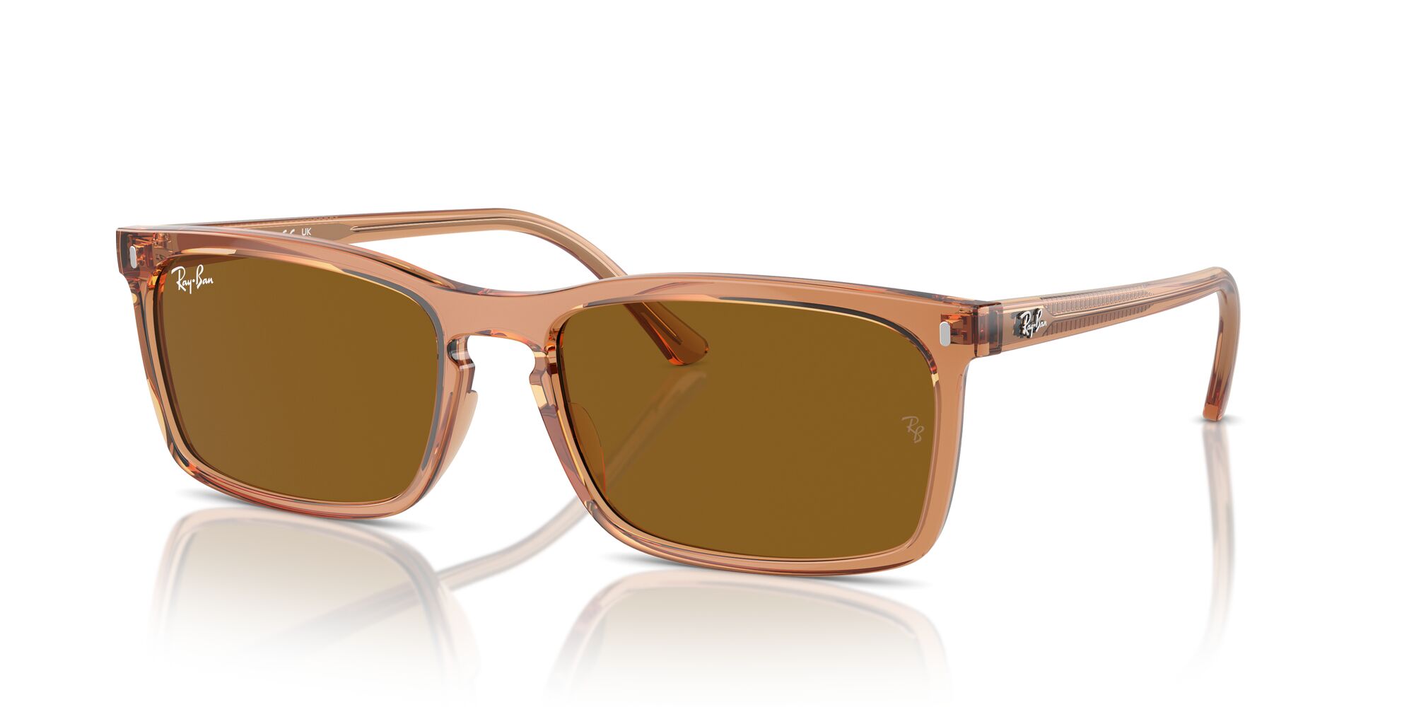 Foto 3 pulgar | Lente De Sol Ray-ban Brown Unisex