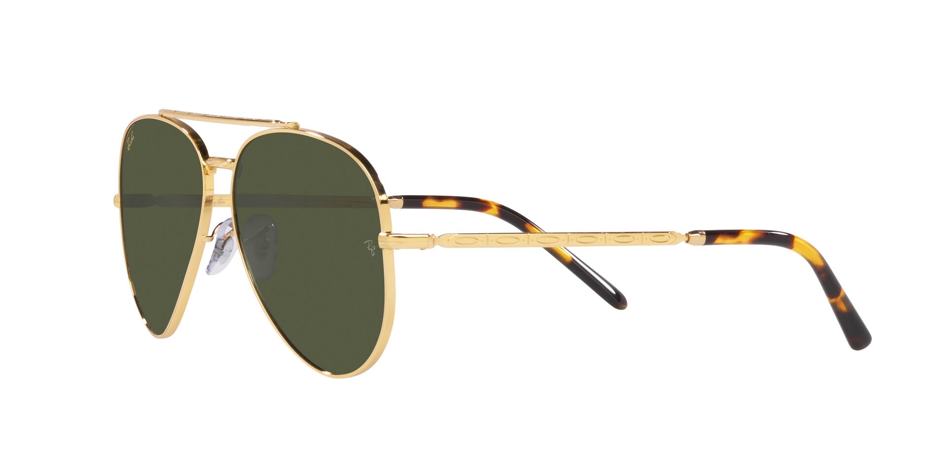 Foto 4 pulgar | Lente De Sol Ray-ban New Aviator Green Unisex