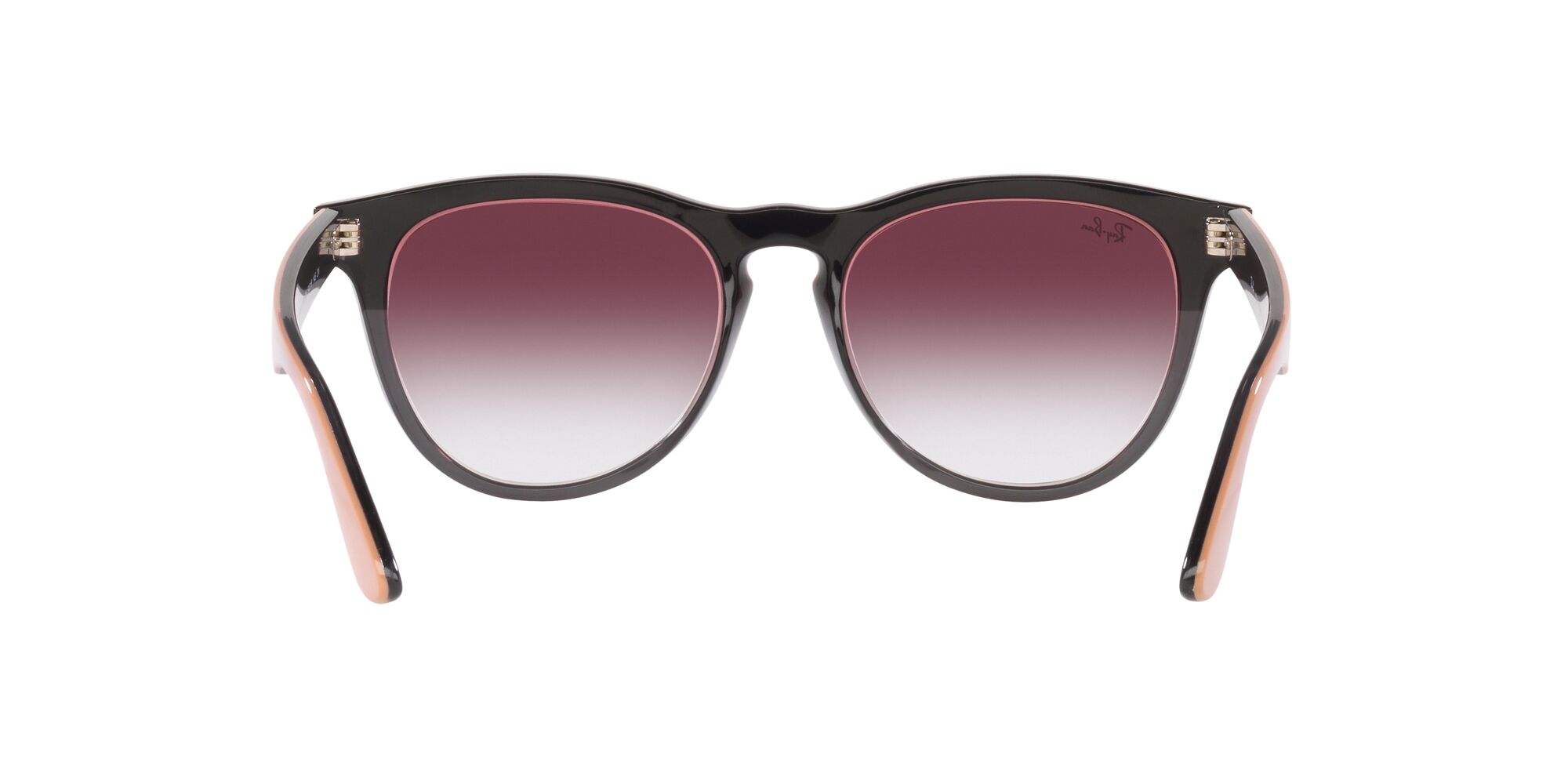Foto 8 pulgar | Lente De Sol Ray-ban Iris Clear Gradient Dark Violet Unisex