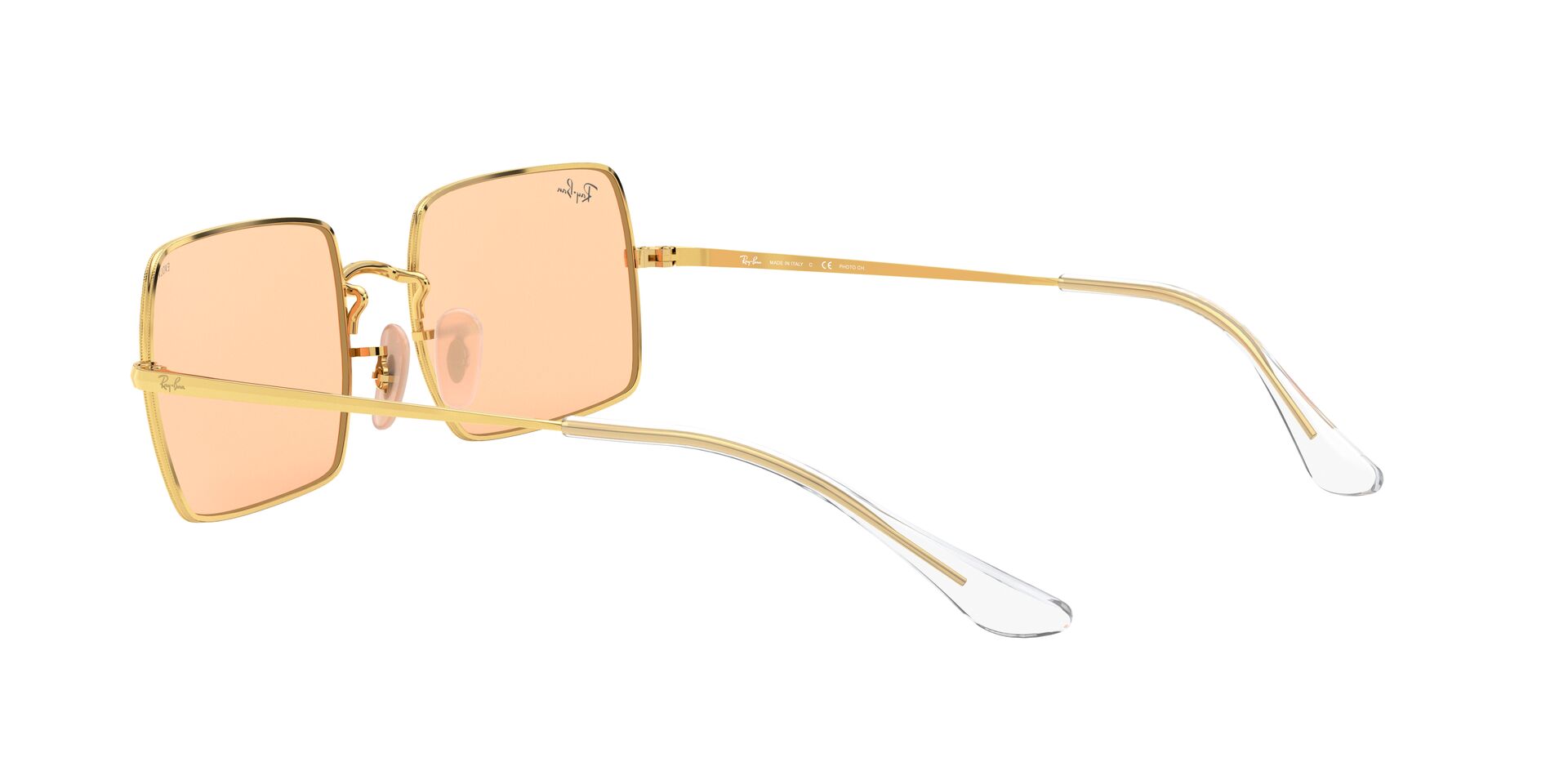 Foto 6 pulgar | Lente De Sol Ray-ban Rectangle Photo Orange Mirror Gold Fotocromático Unisex