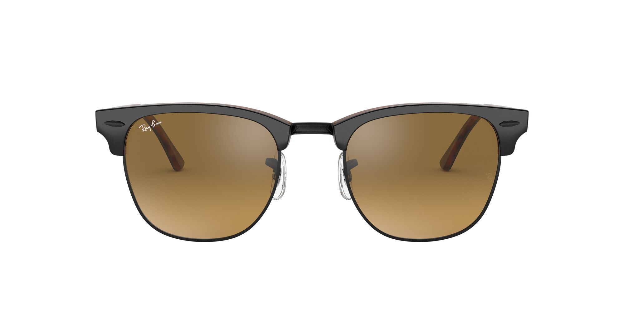 Lente De Sol Ray-ban Clubmaster Brown Mirror Gradient Grey Unisex