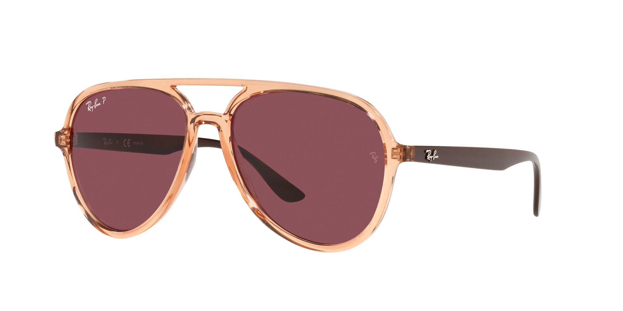 Foto 3 pulgar | Lente De Sol Ray-ban Purple Polar Polarizado Unisex